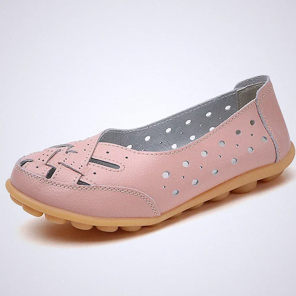 Damen Mokassins Freizeit Ballerina Kunstleder Loafer Elegant Halbschuhe 35-46 DE
