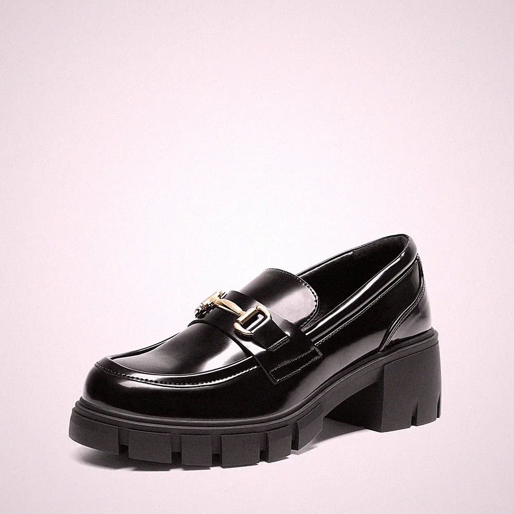 Damen Mokassins Klassische Loafer Bequeme Slippers BusinessSchuhe mit Dicker...