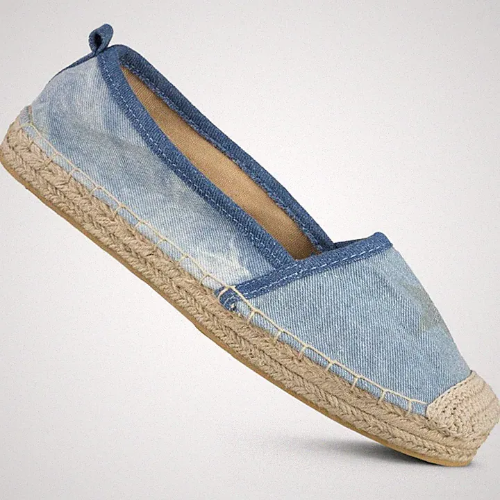 Damen Mokassins Slip On Halbschuhe Espadrilles Loafer Ballerina Kork Schuhsohle
