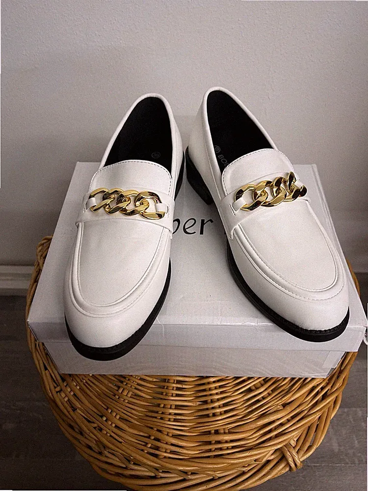 Damen Schuhe Loafer Gr.39 NEU Weiß