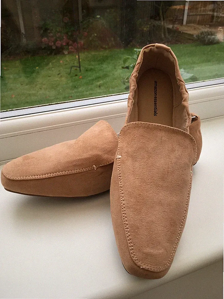 Damen Square Toe Soft Loafer Schuhe verschiedene Farben & Größen verfügbar