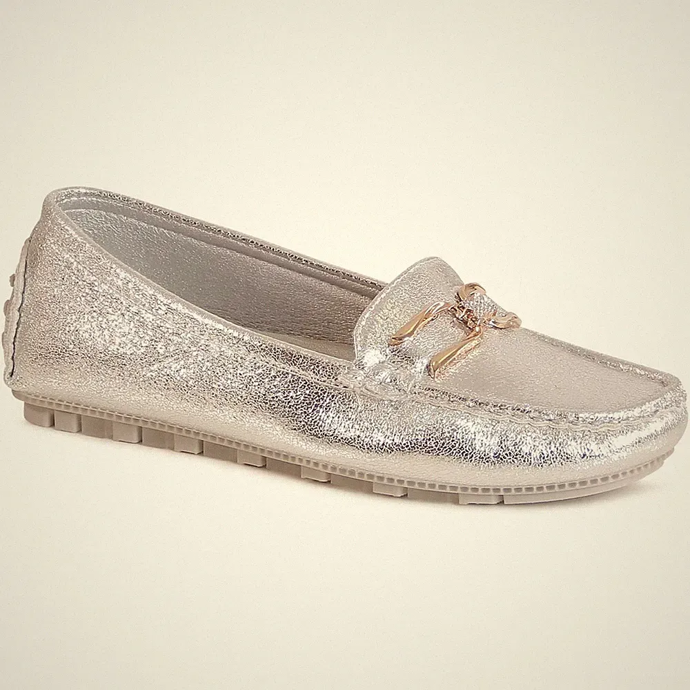 Damen Velours Mokassins Glitzer Komfort Slipper Halbschuhe Loafer Slip On