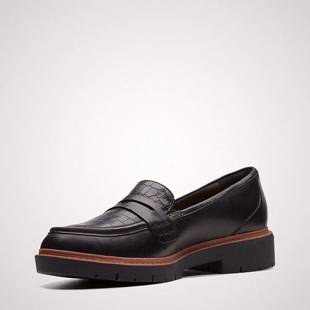 Damen Westlynn Ayla Penny Loafer, Black Leather, 39 EU