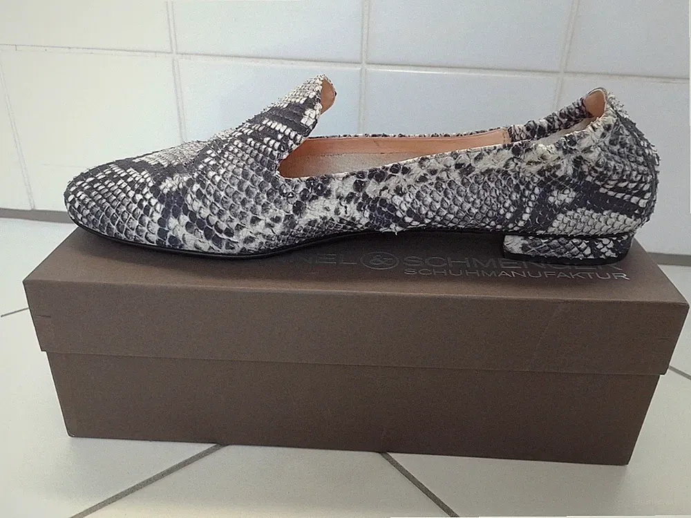 Damenschuhe Gr. 45 1/3 10 1/2 Slipper Loafer Malu UK Leder Kennel & Schmenger