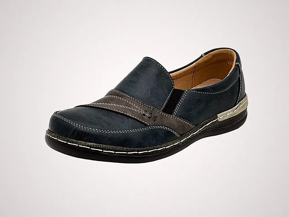 Damenschuhe Velours Halbschuhe Slipper Mokassins Ballerina Loafer Slip On
