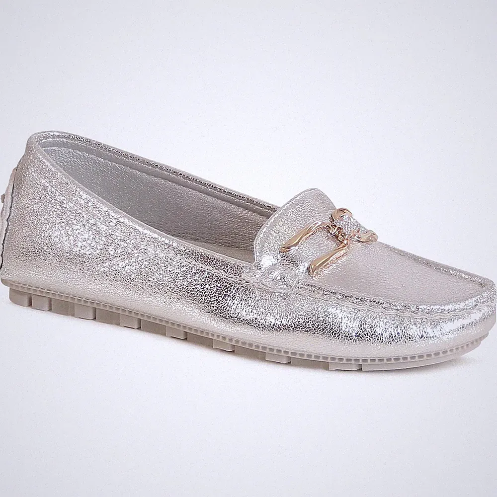 Damenschuhe Velours Mokassins Glitzer Komfort Slipper Halbschuhe Loafer Slip On