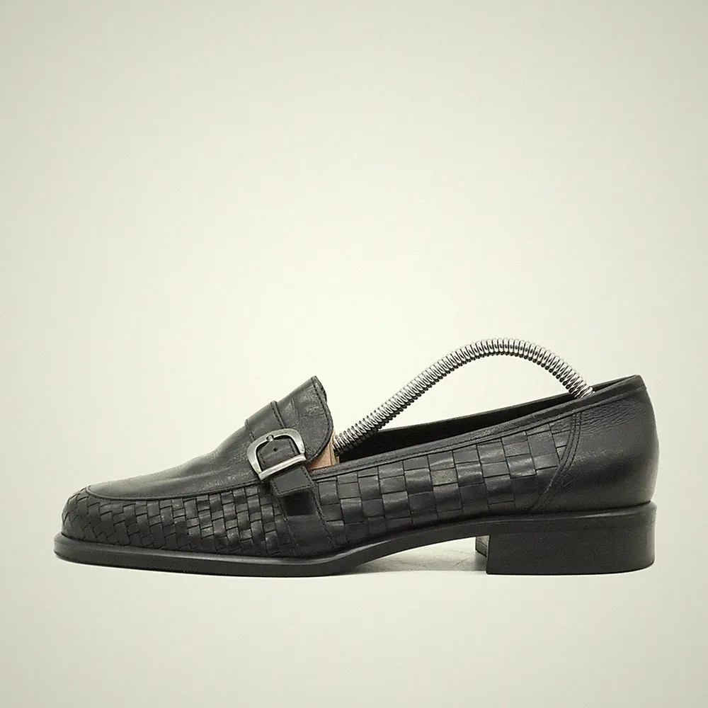 DANELLE Damen Slipper EU 39 Geflochtener Schwarz Classics