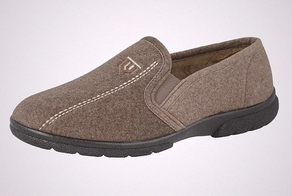 DB Shoes Herren 6V Fit Klassische Halbschuhe Schuhe in Taupe, Größen 6 bis 12