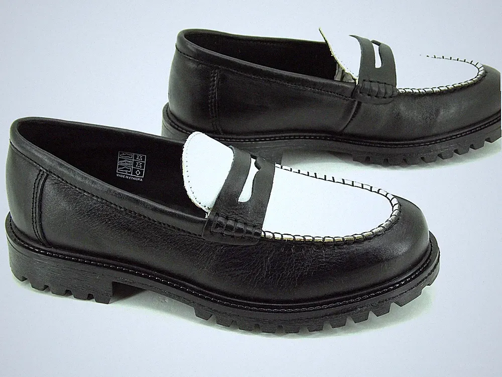 DECHASE SANTI Unisex Loafers Halbschuhe Slipper Schuhe Leder Gr 42 UK 8 US 9
