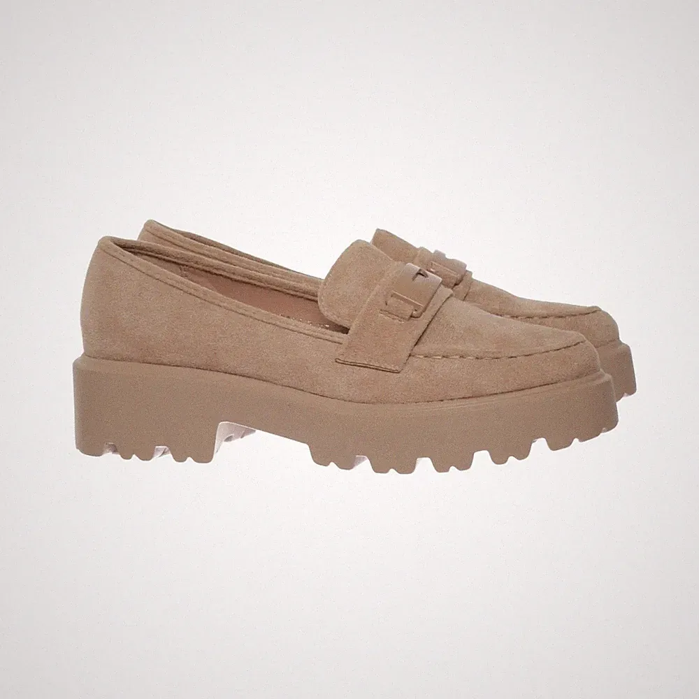 DeeZee, Loafers, Größe: 37, Wildlederimitat, Beige, Damen #FSH