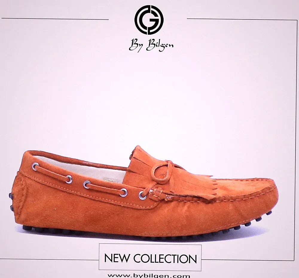 Designer Herren Loafer Wildleder Orange Größen 40/41/43 UVP: EUR 249,00