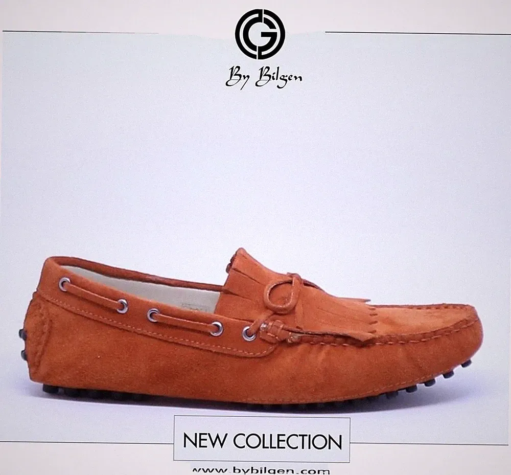 Designer Herren Loafer Wildleder Orange Größen 40, 41 Und 43. UVP: EUR 249,00