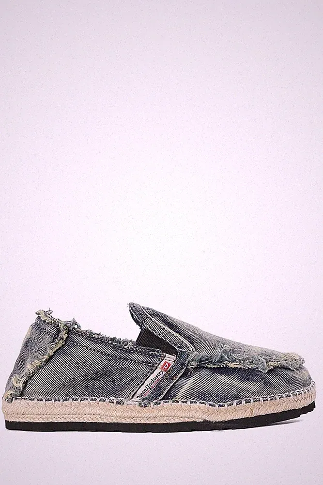 Diesel Espadrilles Blau Denim Beige 137611102 [U]