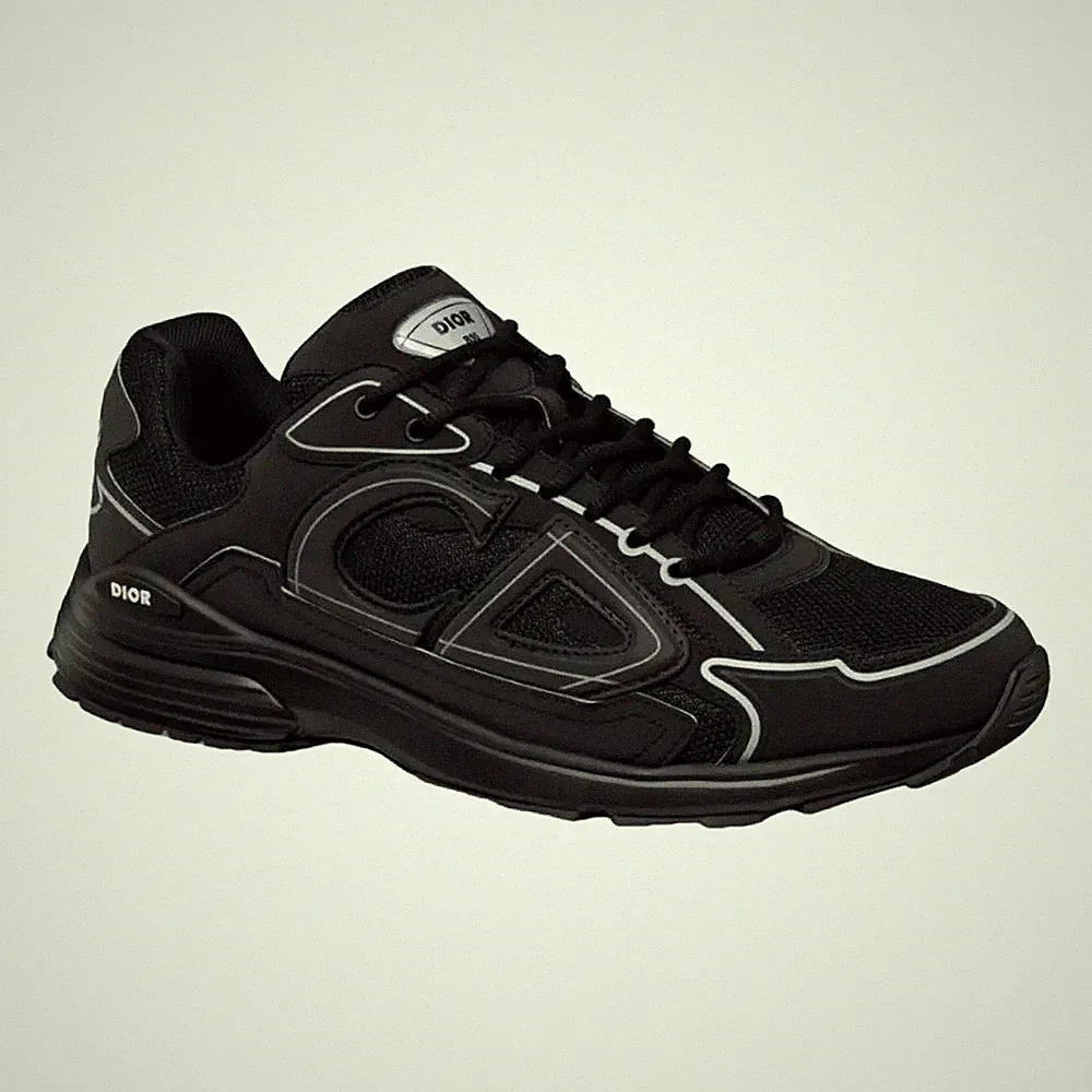 Dior Low Top Herren Sportschuh Sneaker EU 43 Schwarz Schnürung Freizeit