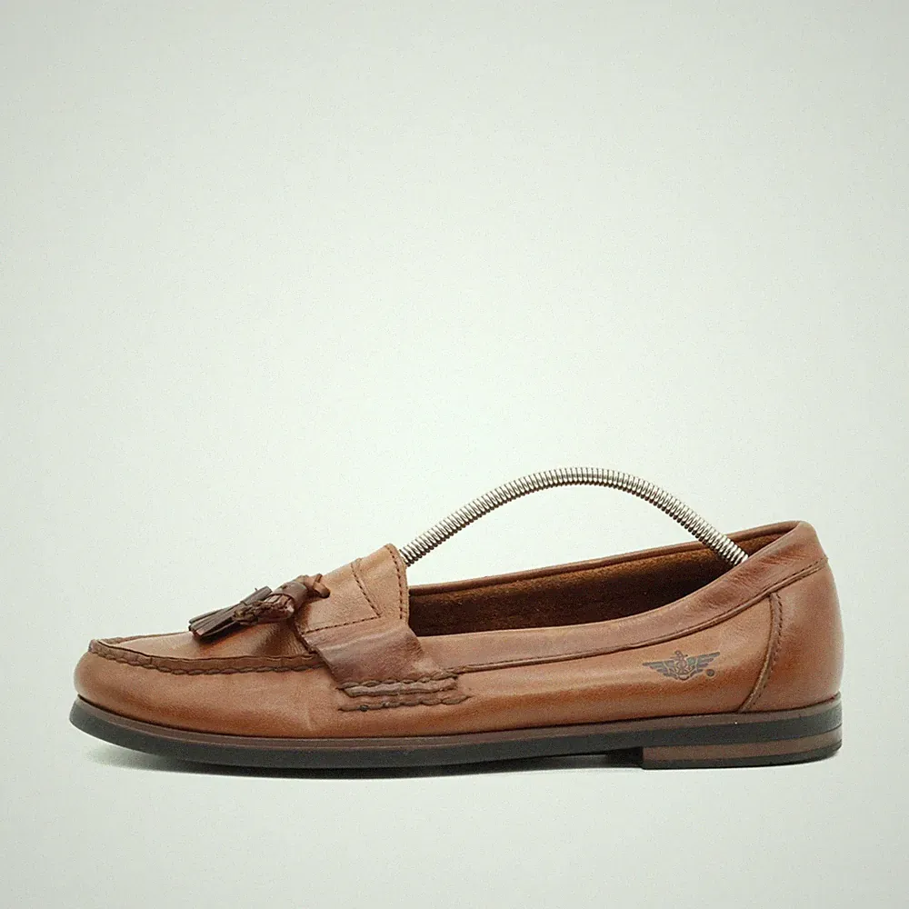 Dockers Damen Loafer EU 41,5 Braun Leder Niedrig Keine Angabe Mokassin