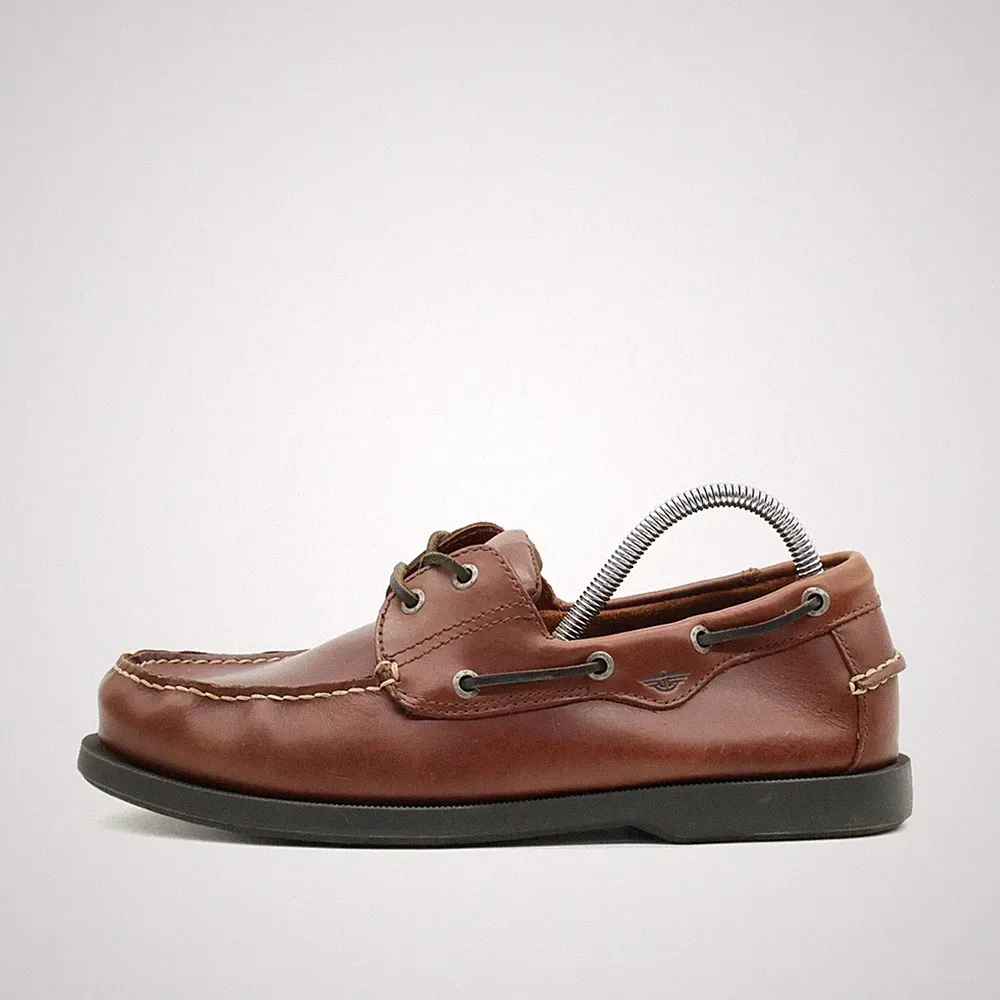 Dockers Herren Freizeitschuh EU 44 90-1449 Braun Leder Casual Bootsschuh