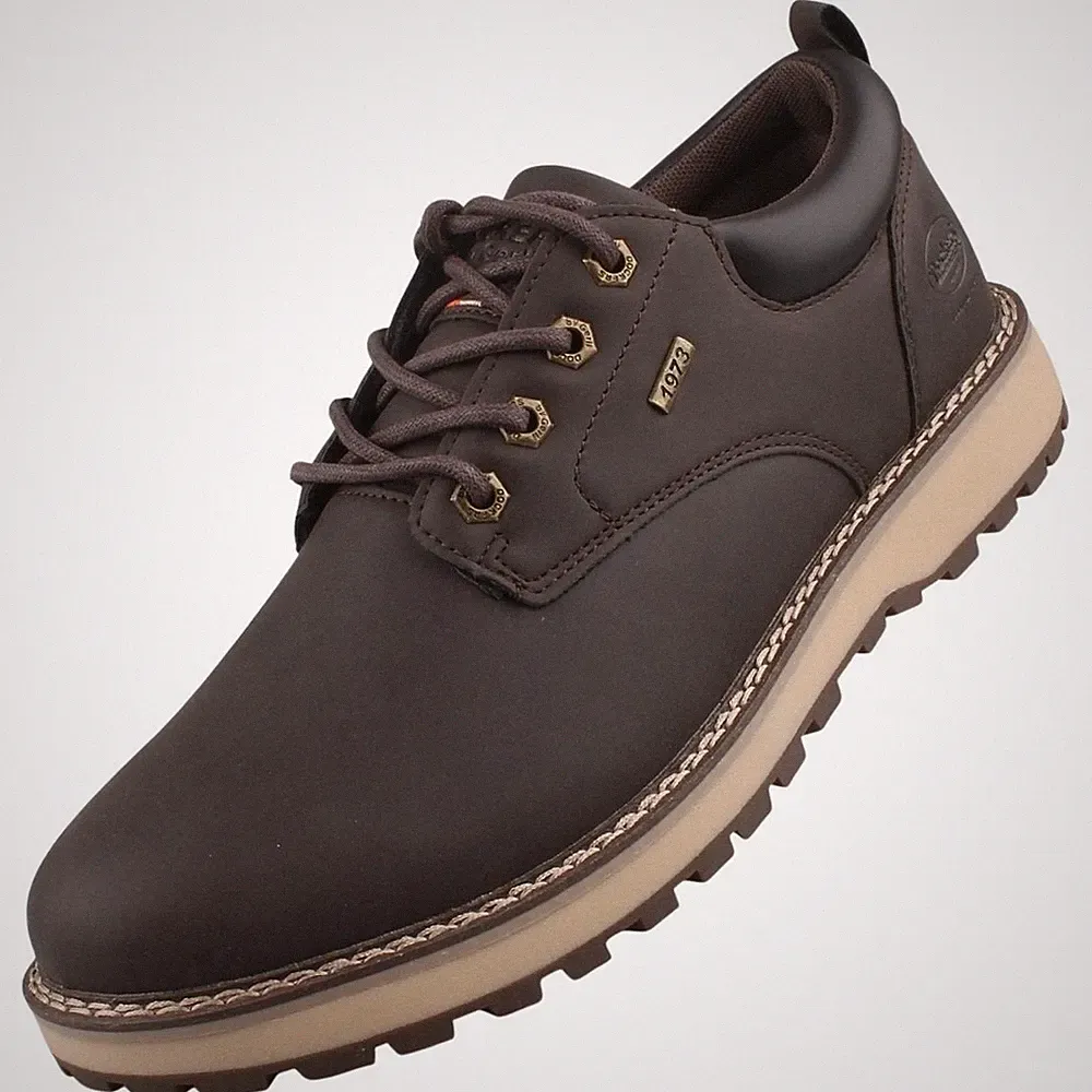 Dockers Herren Halbschuh Schnürschuh Braun 57IT001-650360 Wechselfußbett