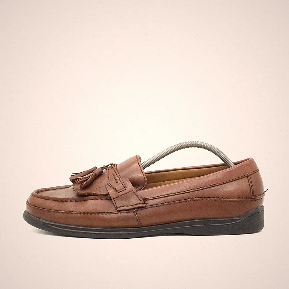 Dockers Herren Loafer Halbschuh Braun Leder Komfort EU 42