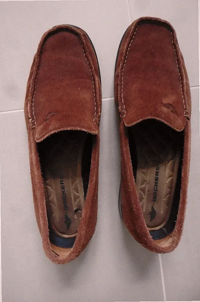 Dockers Herren Schuhe Halbschuhe Wildleder cognacbraun Größe 41