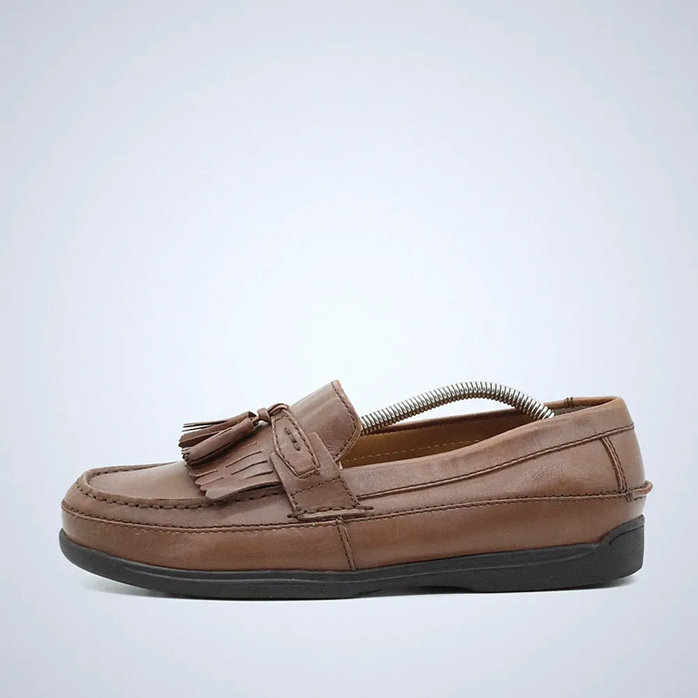 Dockers Herren Slipper EU 41 Loafer Quasten Braun Classic