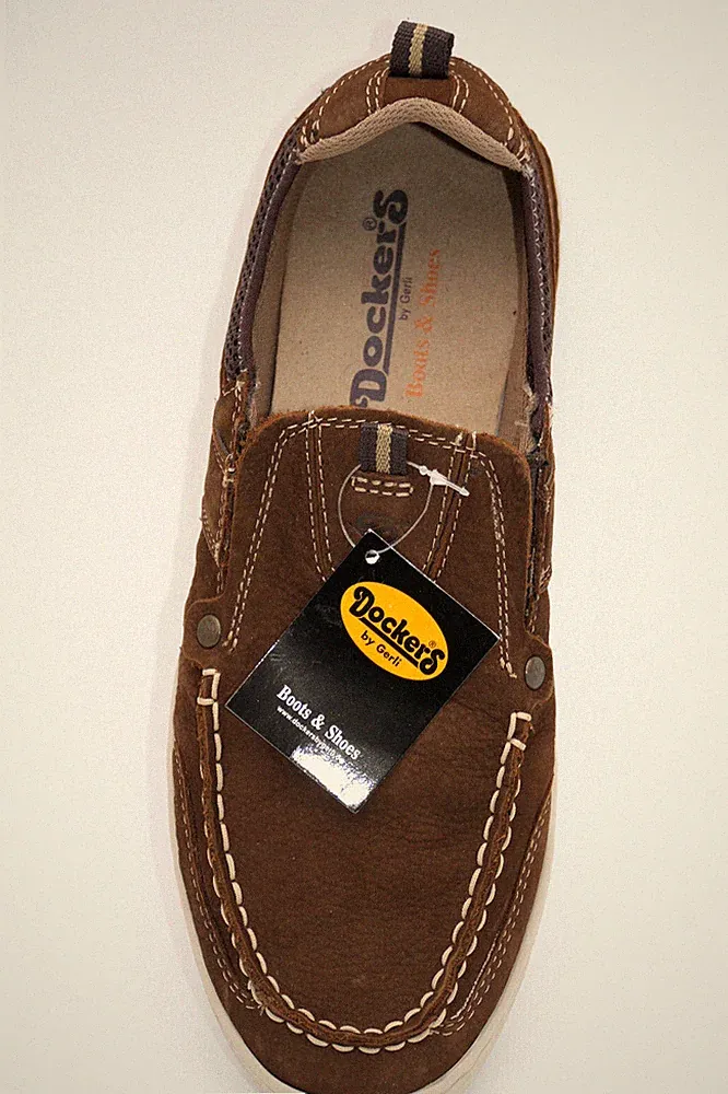 Dockers Mokassins loafers holz braun Gr. 42 Herren Schuhe Halbschuhe leicht