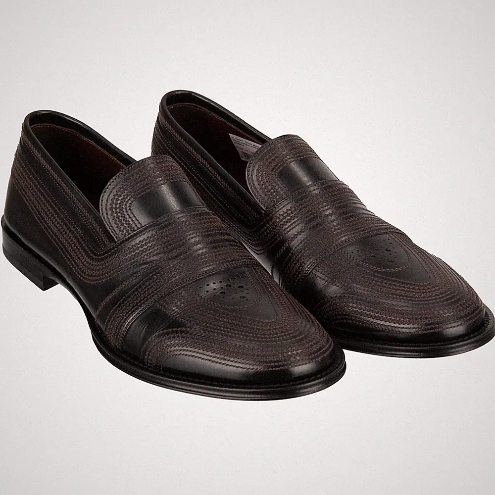 DOLCE & GABBANA Loafer Schuhe MICHELANGELO Schwarz 42 UK 8 US 9 12977
