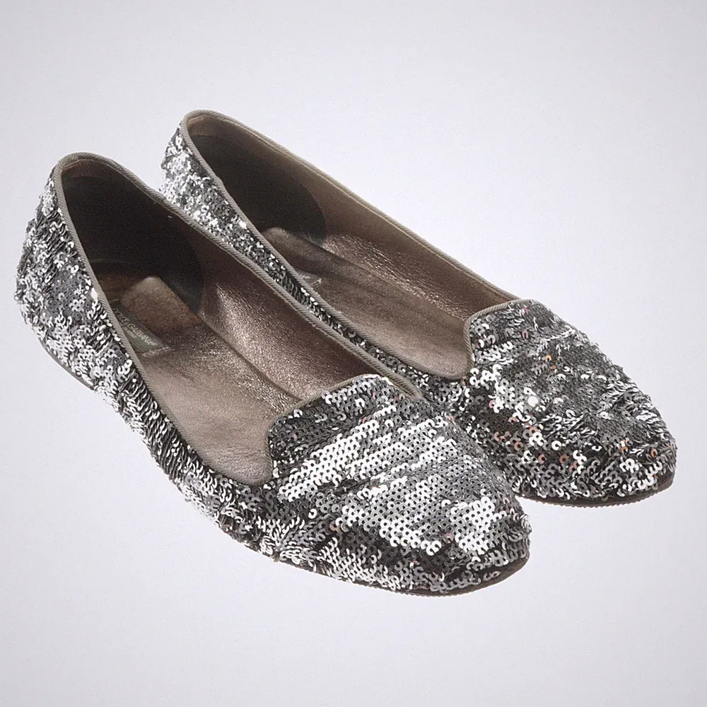 Dolce & Gabbana Loafers 40 EUR Metallic Sehr gut