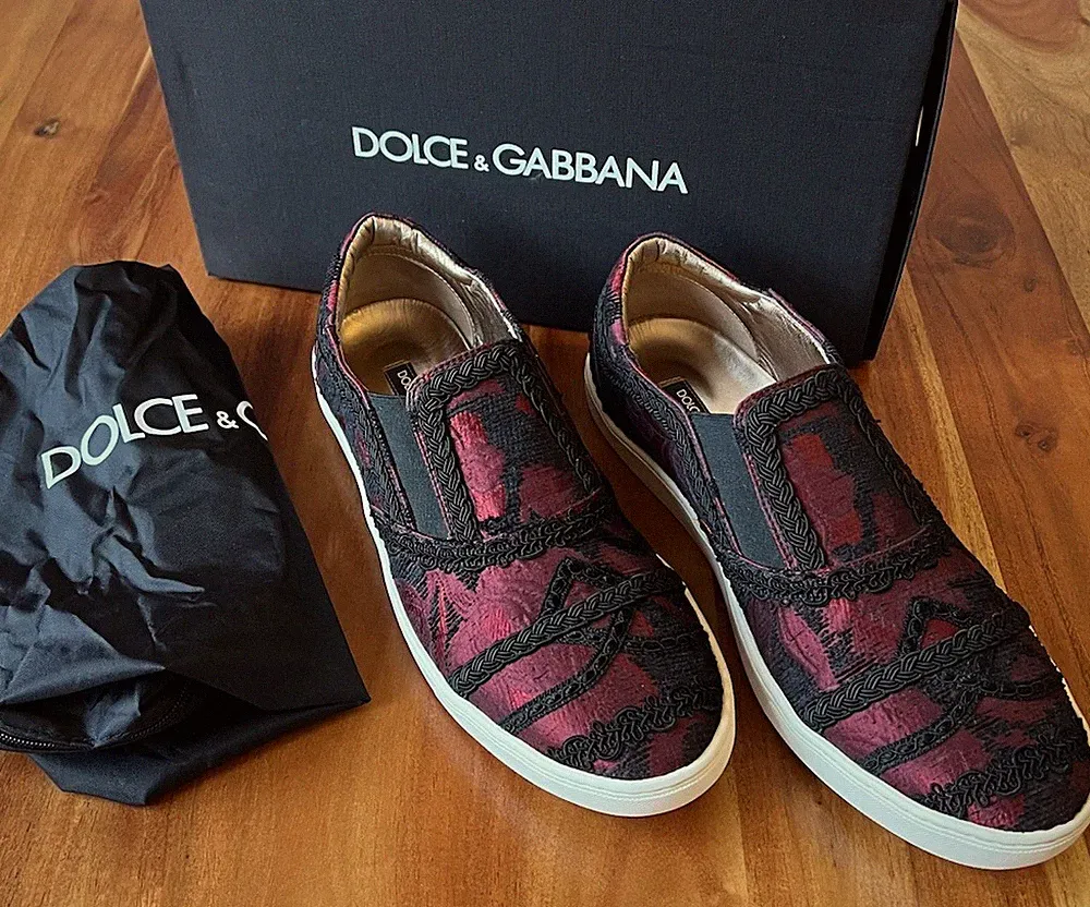Dolce & Gabbana Slip-On Sneaker Turnschuhe Mules Slides Loafer Slipper TOP!