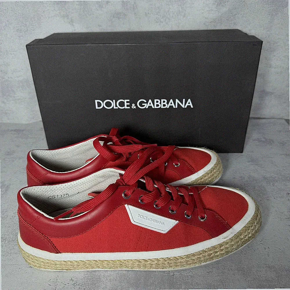 Dolce & Gabbana Sneaker / Espadrilles Rot - Gr. 7