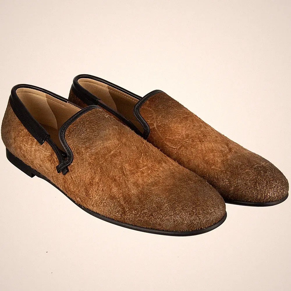 Schnürung Wildleder-Loafer