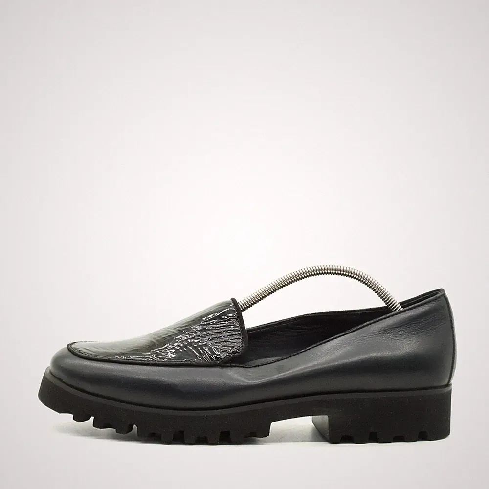 Donald J Pliner Damen Slipper EU 40 Rowin-Lp Schwarz Leder Loafer
