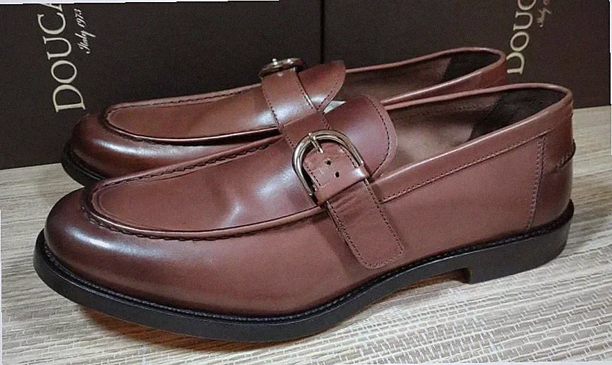 Doucal's Loafer/Slipper Harley - Handmade in Italy, weiches Kalbsleder, etwas klein