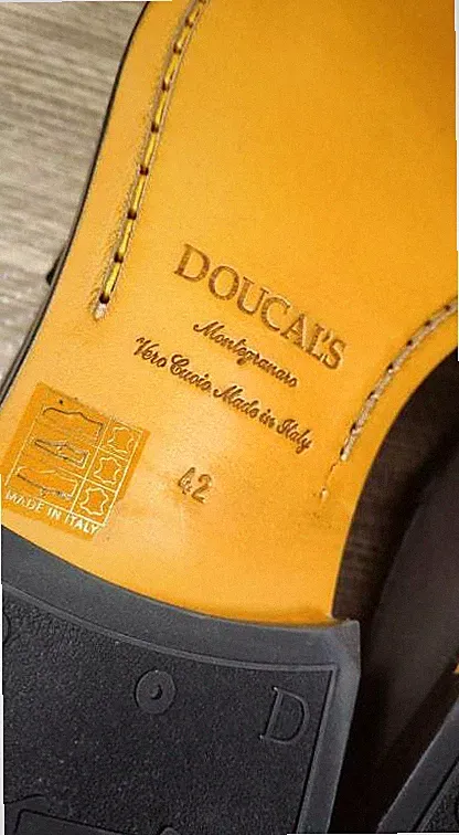 Doucal's Loafer/Slipper Harley - Handmade in Italy, weiches Kalbsleder, etwas klein