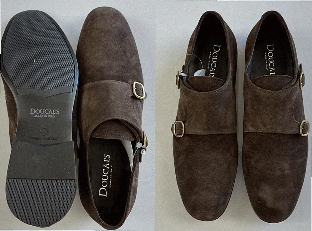 Doucals Monkstrap Loafers Double Monk Doppelmonk Schuhe Slippers Slip-Ons 42
