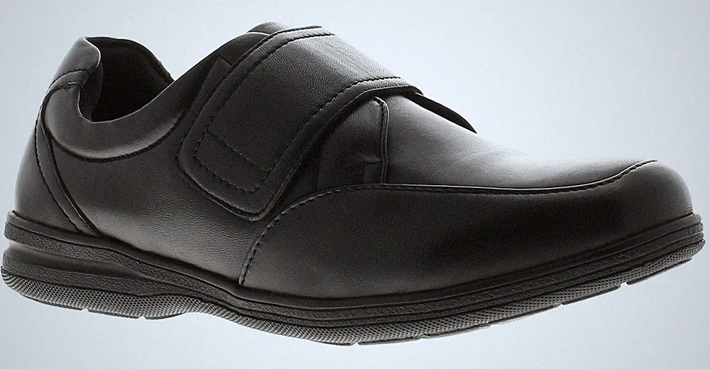 Dr. Keller Herrenschuhe Freizeit Frazer Leder Klettverschluss schwarz UK-Größe