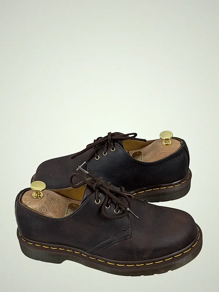 Dr Martens 1461 Crazy Horse Leder Schuhe dunkelbraun UK 6,5 EU40