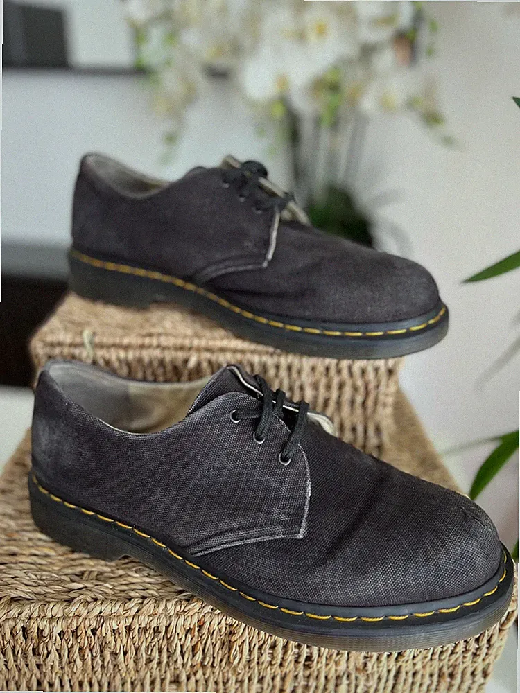 Dr. Martens 1461 Oxford Schuhe Distresse Canvas UK 11 EU 46 (gut gebraucht)