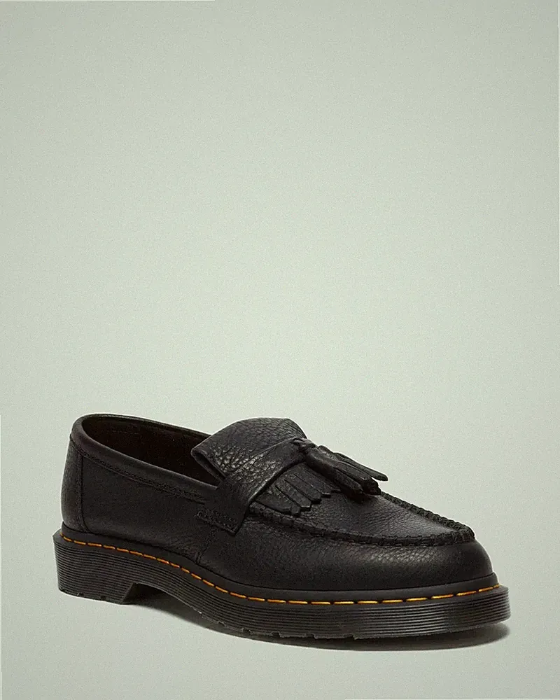 Dr. Martens Adrian Ambassador Halbschuhe aus weichem Leder mit Quasten in Schwarz