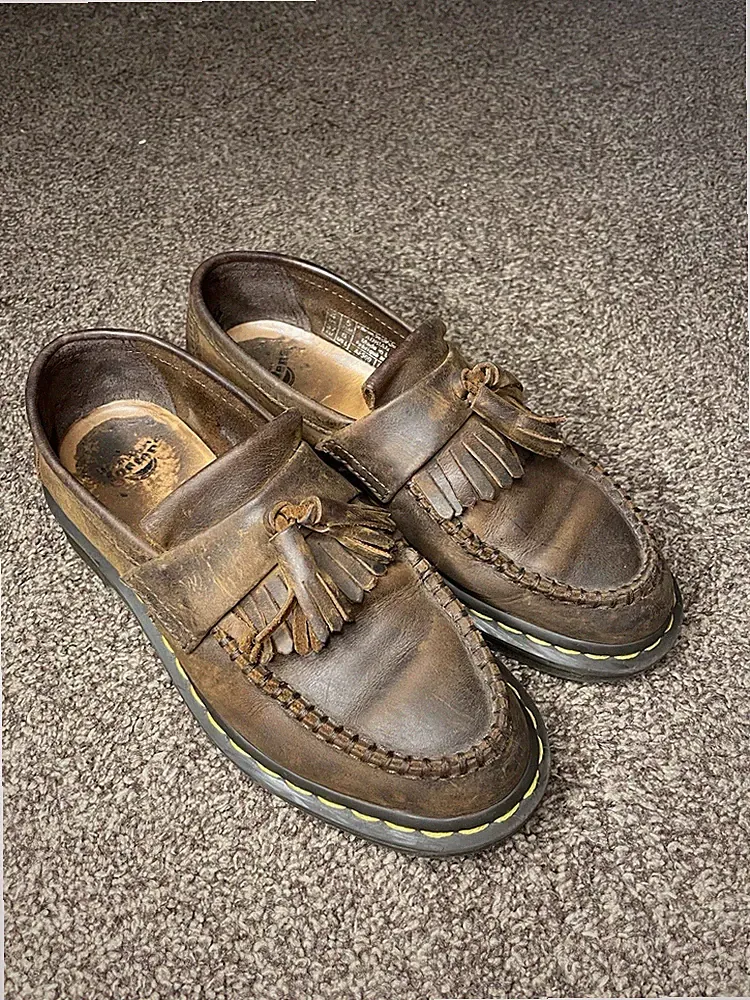 Dr. Martens Adrian Arcadia Tassel Loafer, Braun, Größe 37