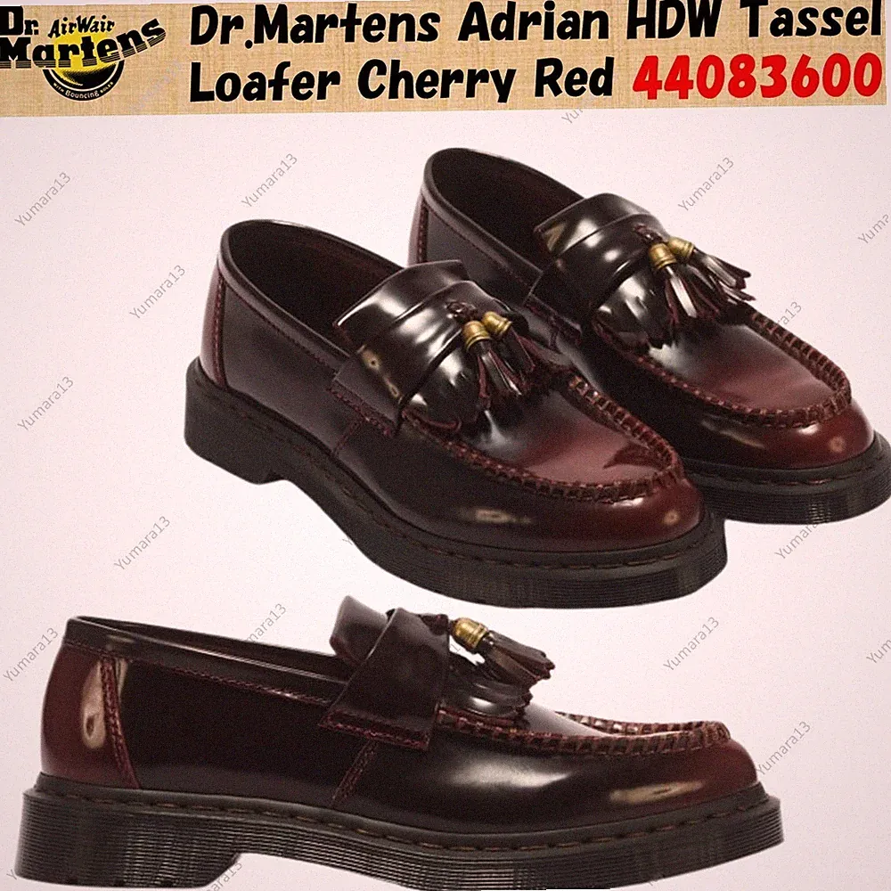 Dr. Martens Adrian HDW Tassel Loafer Cherry Red 44083600