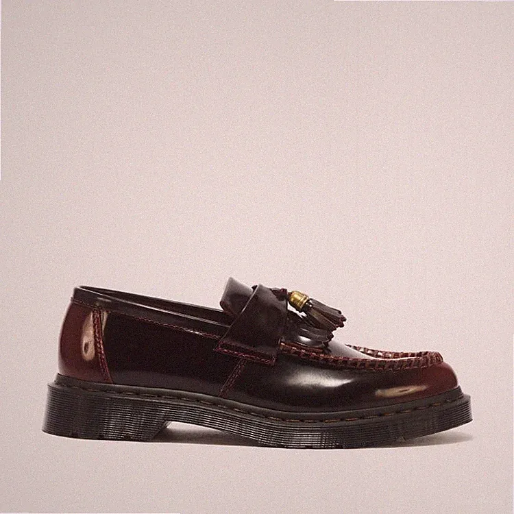Dr. Martens ADRIAN HDW Tassel Loafers 44083600 CHERRY RED