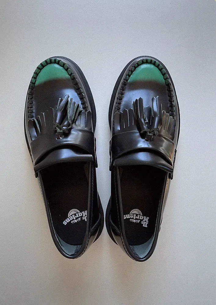 Dr.Martens Adrian Leder Halbschuhe Arcadia Rub Off mit Pampilles 38