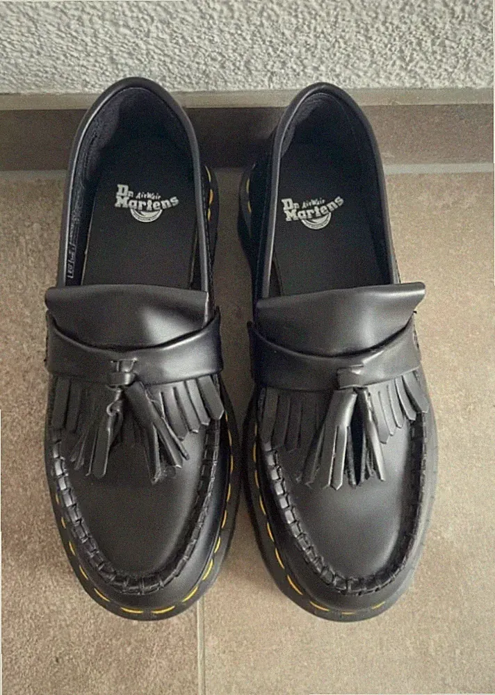 Dr. Martens Adrian Leder Plateau Tassle Loafer - UNISEX
