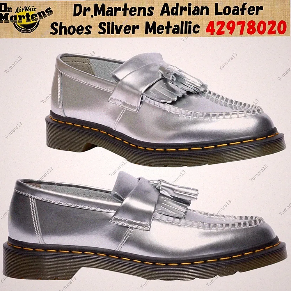 Dr.Martens Adrian Loafer Schuhe Silber Metallic 42978020