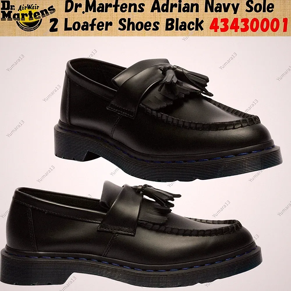 Dr. Martens Adrian Navy Sole 2 Loafer Schuhe Schwarz 43430001