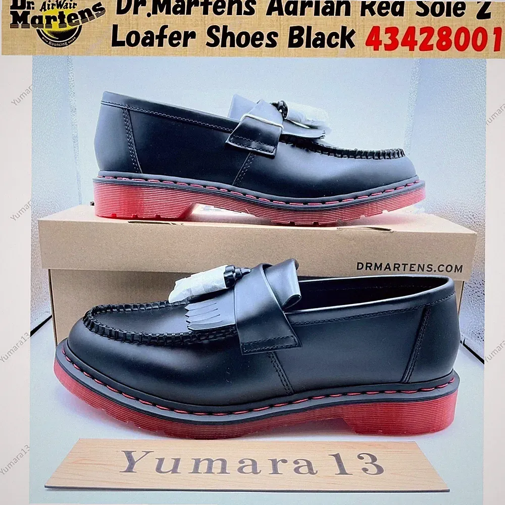 Dr. Martens Adrian Red Sole 2 Loafer Schuhe schwarz 43428001
