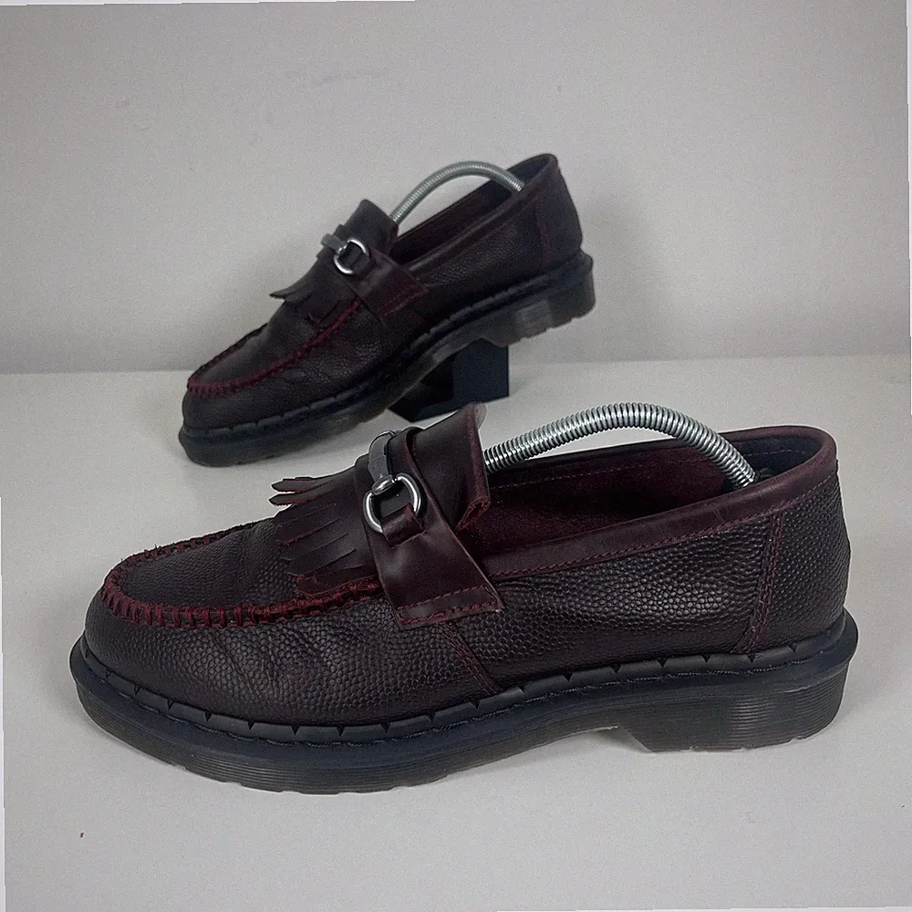Dr. Martens Adrian Snaffle Halbschuhe Herren 10 UK Ochsenblut Kiesel Slipper Smart Schuhe
