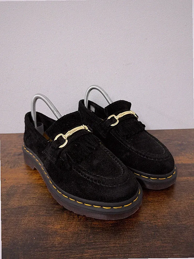 Dr. Martens Adrian Snaffle Halbschuhe Schwarz Wildleder UK 5 EU 38 Damenschuhe