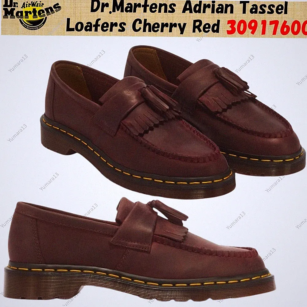 Dr. Martens Adrian Tassel Loafer Cherry Red 30917600