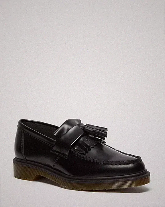 DR.MARTENS - ADRIAN UNISEX HALBSCHUHE MIT QUASTEN LEDER SCHWARZ